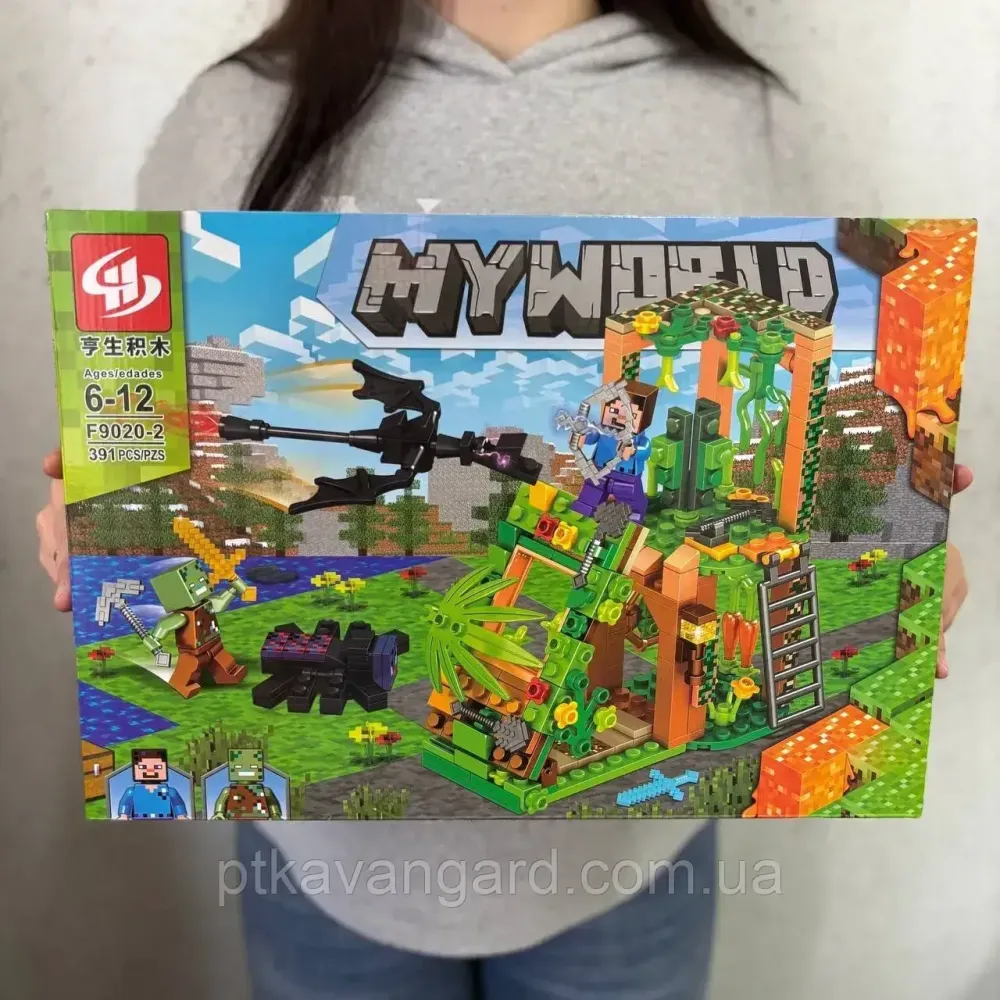 Конструктор Minecraft My World 391 деталь блочный F 9020-2 Хмельницкий - изображение 1