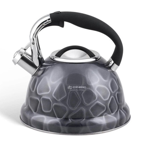 Кухонный чайник газовый, Кухонный чайник со свистком на плиту газовый нержавейка UM-83 Львов - изображение 1