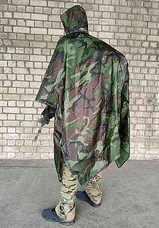 Тактичний дощовик-пончо EasyFit RainC (військовий плащ ЗСУ) woodland Коломия