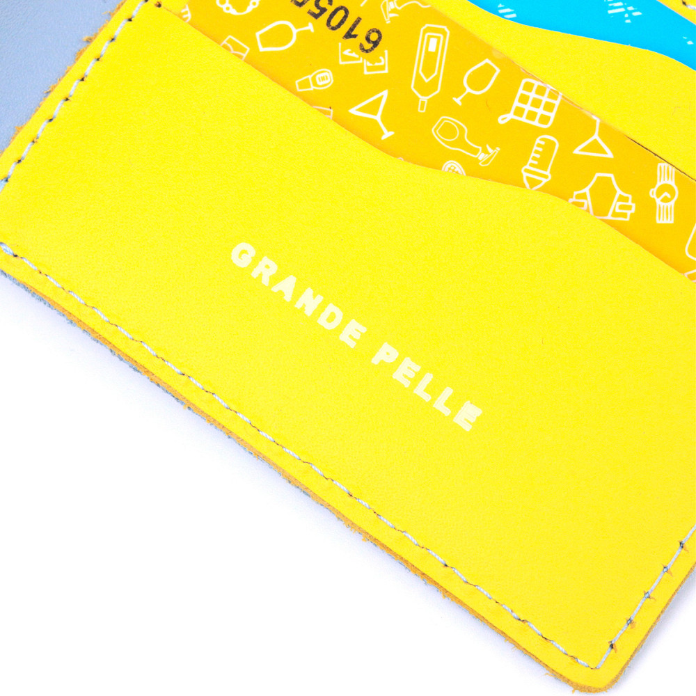 Оригинальный кожаный кошелек комби двух цветов Сердце (GRANDE PELLE) Киев - изображение 2