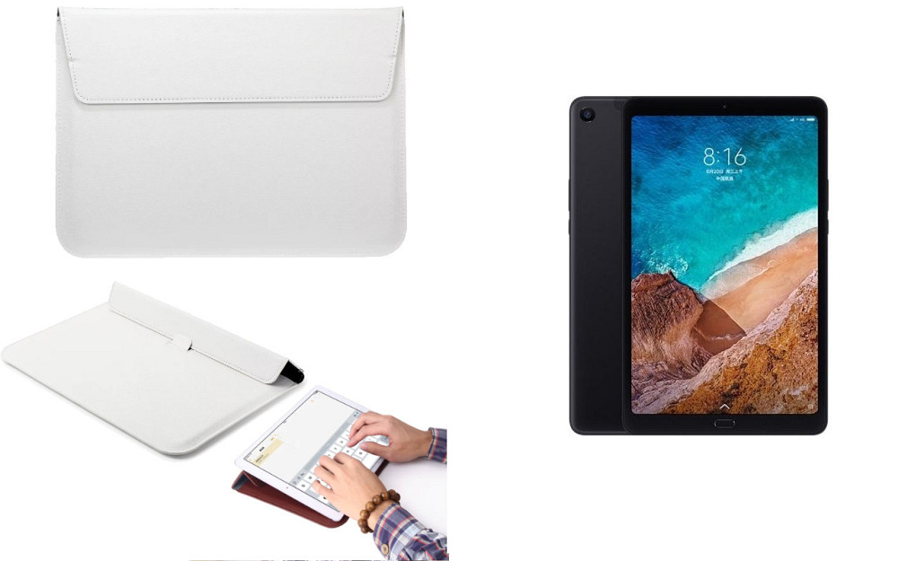 Чохол-конверт VitoCase для Xiaomi Mi Pad 4, Mi Pad 4 Plus, з функцією підставки для планшета Білий Київ - фото 1
