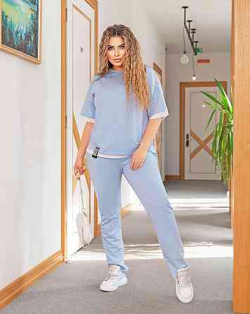 Летний трикотажный костюм-двойка Summer батал Киев