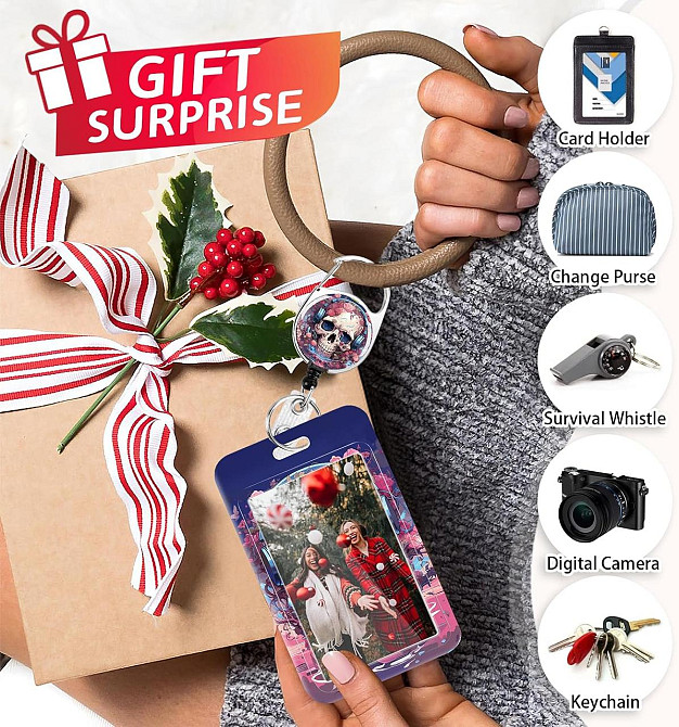 Держатель для ID-карты с ремешком карабином и удлинителем для учителя медсестры студента Киев - изображение 6