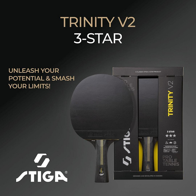 Ракетка для настольного тенниса Stiga Trinity 3 Star ver.2 FL (1213-1208-35) Киев - изображение 6