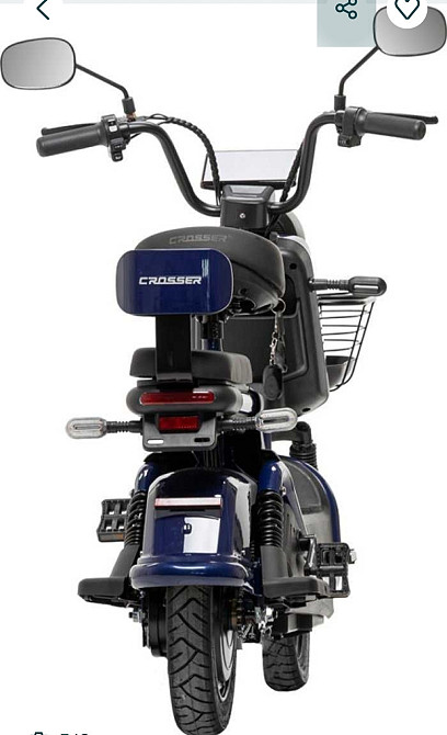 НОВИНКА 2026! Електровелосипед Crosser CR2 (800ВТ 60В 24Ан) - Синій Харків - фото 5