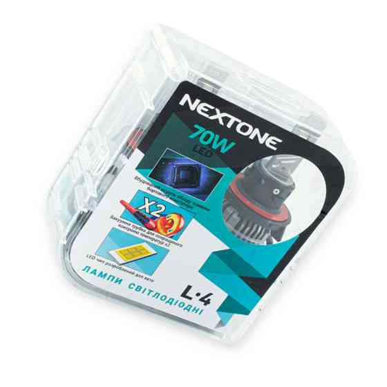 Автолампа LED H13 12V Nextone L4 70W 6000K 18000L радіатор з вентилятором та обманкою Мукачево