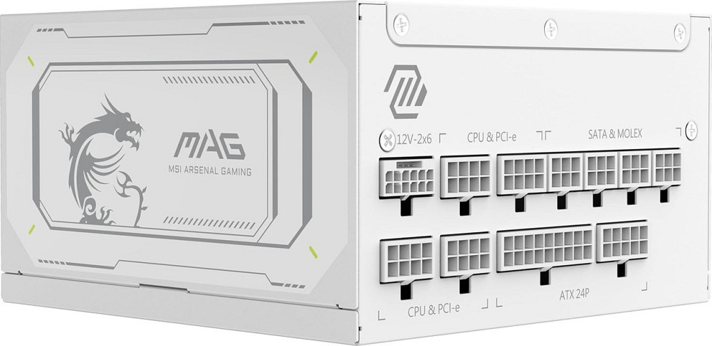 Блок живлення MSI MAG A1000GL PCIE5 White 1000W ( 12430 ) Харків - фото 2