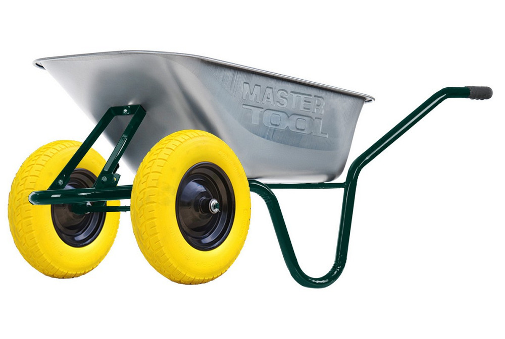 MASTERTOOL Тачка садово-будівельна MASTERTOOL D-12 двоколісна 85 л/200 кг колесо поліуретанове Киев - изображение 1