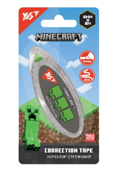 Коректор-стрічка "YES" 340109 5мм х 6м Minecraft, шт Київ - фото 1