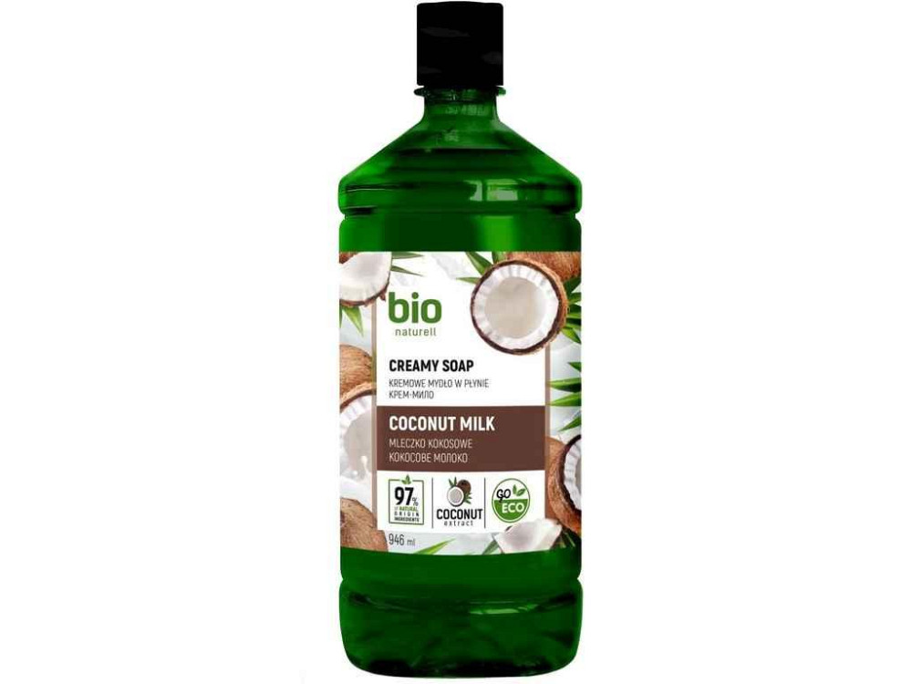 Крем-мило 946 мл бутилка ЗАПАСКА Coconut milk ТМ Bio Київ - фото 1