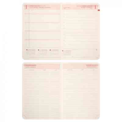 Тижневик Leo planner А5 датований 2026 "Polo", м‘який, графітовий, 368 сторінок (252694) Вінниця