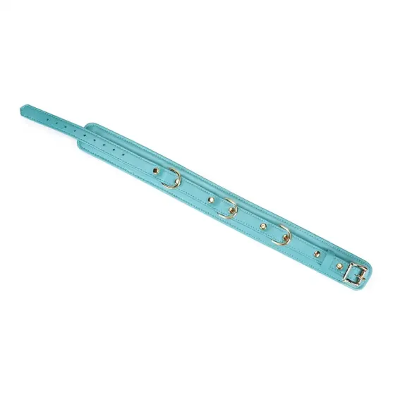 Ошейник с поводком Liebe Seele Blue Lamb Leather Collar with Velvet Lining Львов