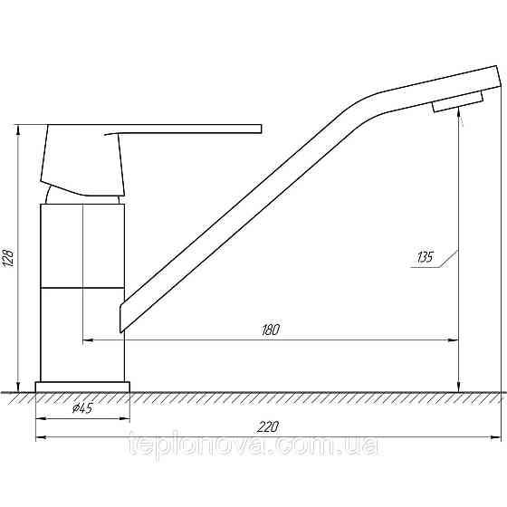 Змішувач для кухні Globus Lux Laguna GLA-0203Q Чернівці