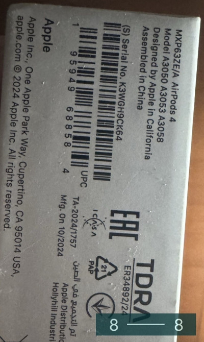 Наушники Air Pods 4 Original без ANC. Киев - изображение 1