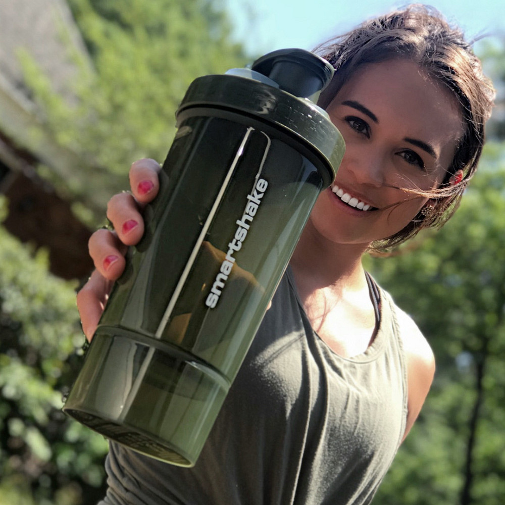 Шейкер спортивный для воды и спортивного питания SmartShake Original2GO 600ml Army Green Киев - изображение 1
