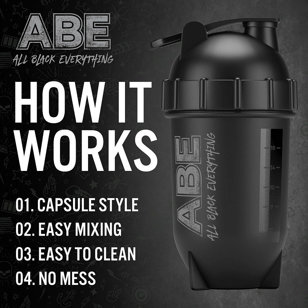 Шейкер Applied Nutrition ABE Bullet Shaker 500 ml (Black) Луцьк - фото 2