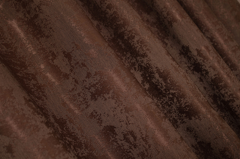 Комплект готовых штор VR-Textil Жаккард Sultan YL № 1204ш Коричнево-бордовый 150х270 см 2 шт (33-0033) Киев - изображение 8