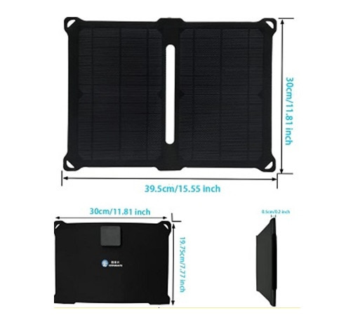 Сонячна зарядна панель IP67 14W 2xUSB (X001I24TLX) Вінниця - фото 4