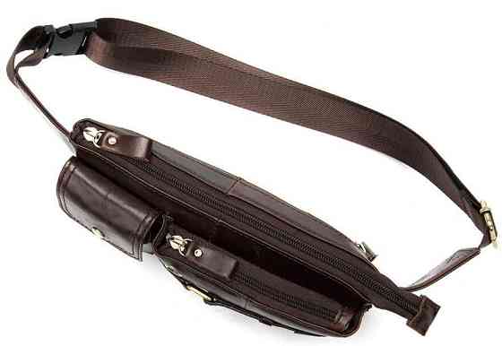 Поясна cумка чоловіча Коричнева (Vintage) Київ