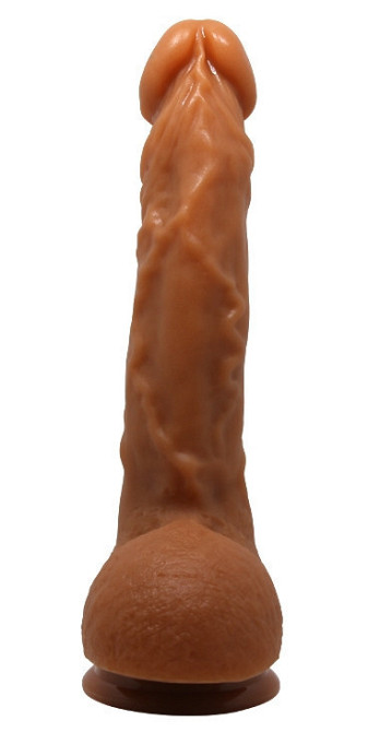 Фалоімітатор на присосці Baile Beautiful JASON 9,4'' Brown, BW-008041NR-1 Sex Aura Київ - фото 5
