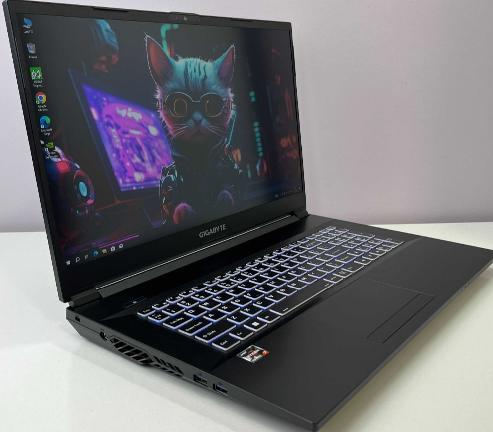 Ноутбук: Gigabyte A7 17.3 " Ryzen 7 5800H , RTX 3060, 130W, 144Hz. SSD1TB RAM16GB. Київ - фото 4