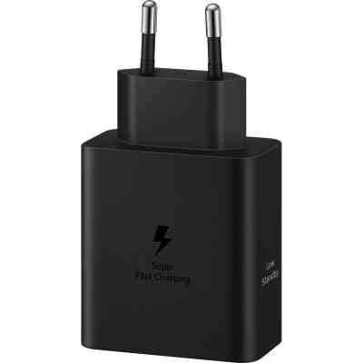 Зарядное устройство Samsung 50W 2xUSB-С + cableUSB-C to USB-C 1.8m black (EP-T5020XBEGEU) Винница