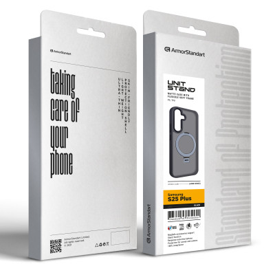 Чохол до мобільного телефона Armorstandart Unit Stand Samsung S25 Plus Black (ARM82860) Вінниця - фото 2