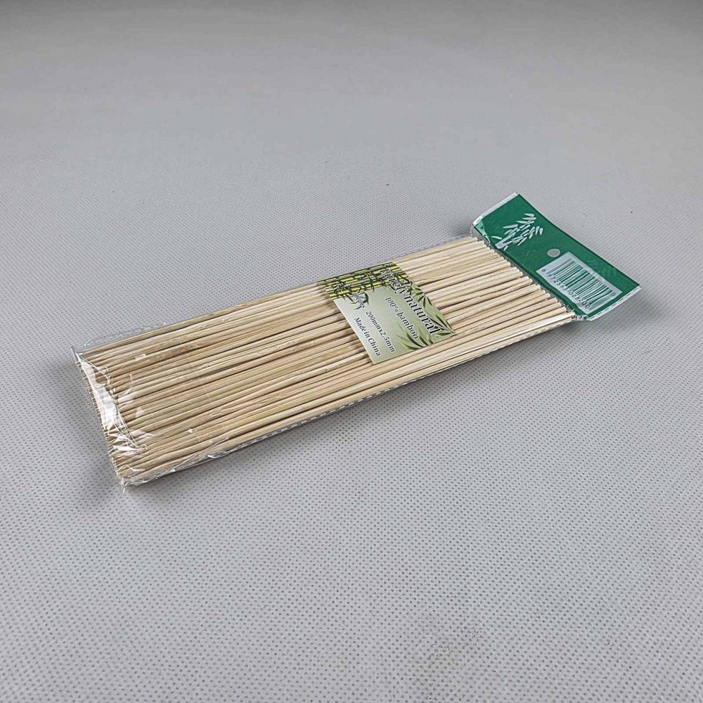 Бамбуковая Палочка для шашлыка (100шт) 20см 2.5mm (НЕ ТОЧНОЕ КОЛИЧЕСТВО) (1 пачка) Харьков - изображение 6