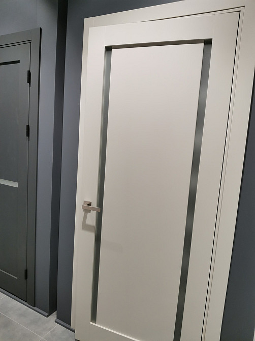 Двері екокошпон, Полотно, серія Millenium (ML-62) Світло-сірий Київ - фото 7