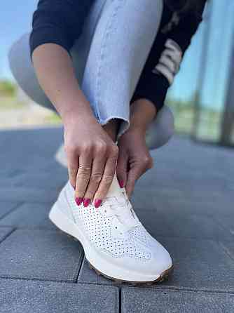 Кроссовки женские EMELI белые натуральная кожа размер 36 (5020) Коломыя