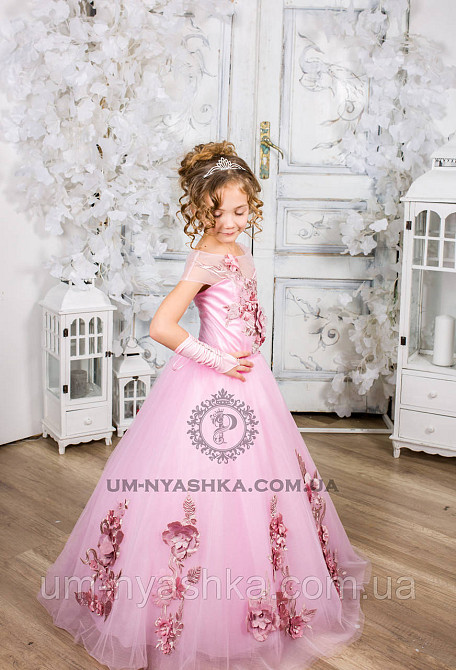 Пышное нарядное платье с цветами Николь на 4-5, 6-7 лет Кривой Рог - изображение 9
