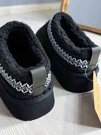 Уггі жіночі Itts 1801-1 капці на платформі з хутром тедді чорні, 39, 24,5 см Київ