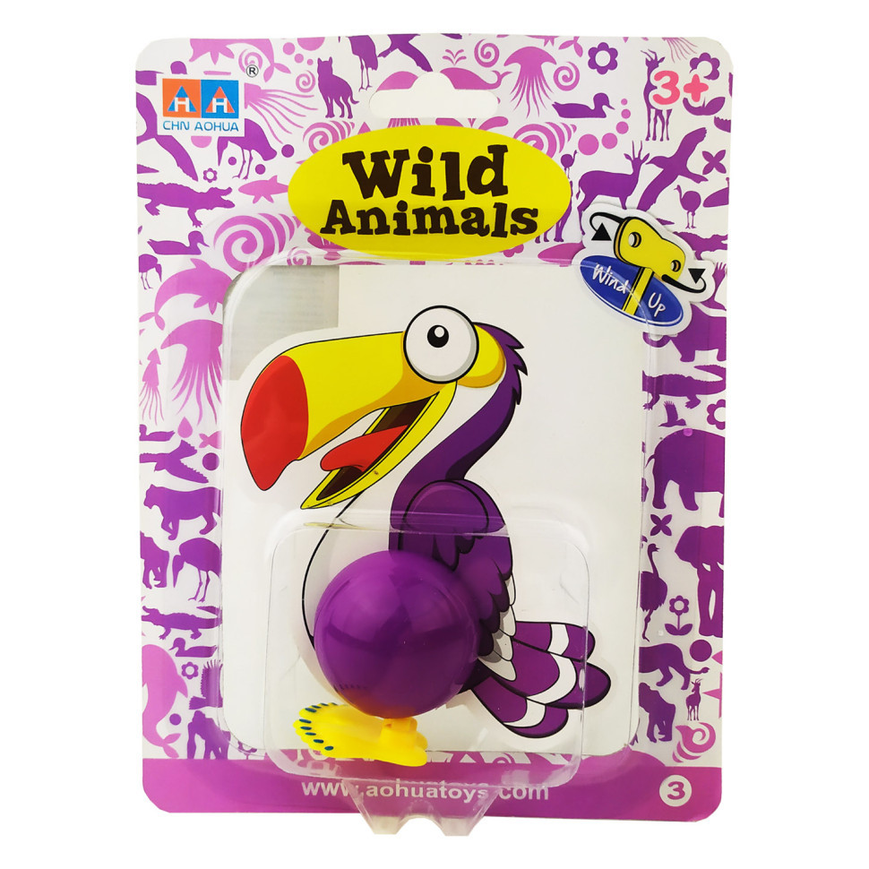 Іграшка заводна "Птах" 2031A 15 см  Фіолетовий Вінниця - фото 1