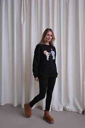 Женский трендовый зимний костюм Черный, 46/48 Одесса