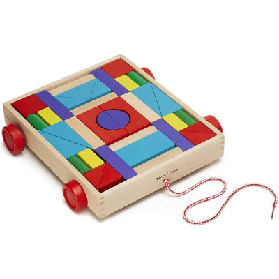 Кубики Melissa&Doug Набор деревянных блоков на тележке (MD14209) Винница - изображение 1
