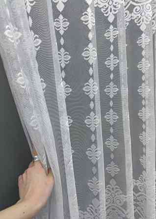 Тюль VR-Textil 1228т Жакард Білий 300х270 см (42-0430) Київ