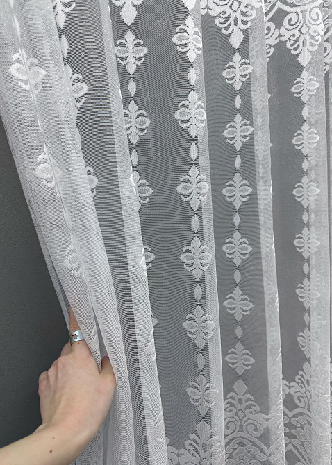 Тюль VR-Textil 1228т Жакард Білий 300х270 см (42-0430) Київ - фото 6