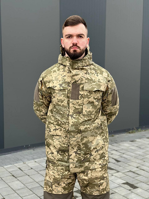 Тактическая пиксельная куртка реп стоп мужская парка демисезонная штурмовая куртка для военнослужащего   WAR Львов - изображение 10