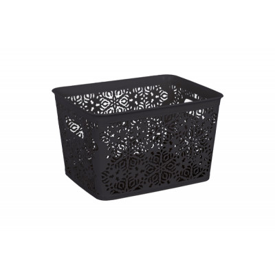 Кошик для зберігання Violet House 0502 2 Ажур Coffee 7 л (0502 2 Ажур COF б/кр. 7 л) Вінниця - фото 1