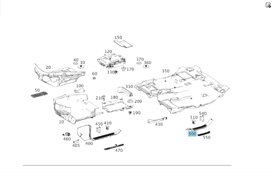 Mercedes-Benz  A2926800235 Внутрішня права накладка порога позаду GLE Coupe C292 Одеса