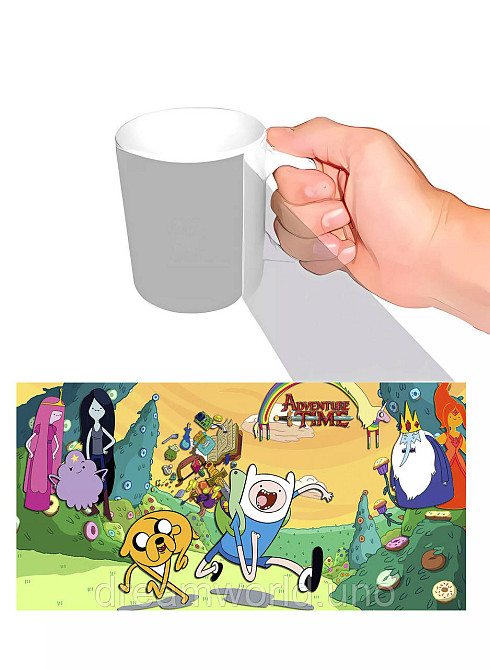 Чашка с принтом Adventure Time Харьков - изображение 1
