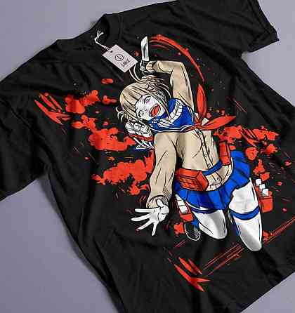 Футболка для мальчика аниме Моя геройская академия оверсайз (рост от 165 до 180 ) Черний AnimeJ1073m Днепр