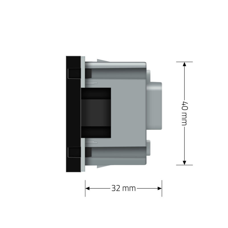 Електрична розетка LIVOLO, чорна, 16А 250В, з заземленням і захисними шторками, модуль без рамки(VL-FCTC16A-2BP) Коломыя - изображение 6