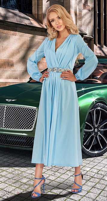 Небесно-блакитна сукня Київ - фото 2