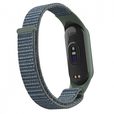 Ремешок для фитнес браслета Armorstandart нейлоновый для Xiaomi Mi Band 7/6/5/4 Military Green (ARM67845) Винница - изображение 2