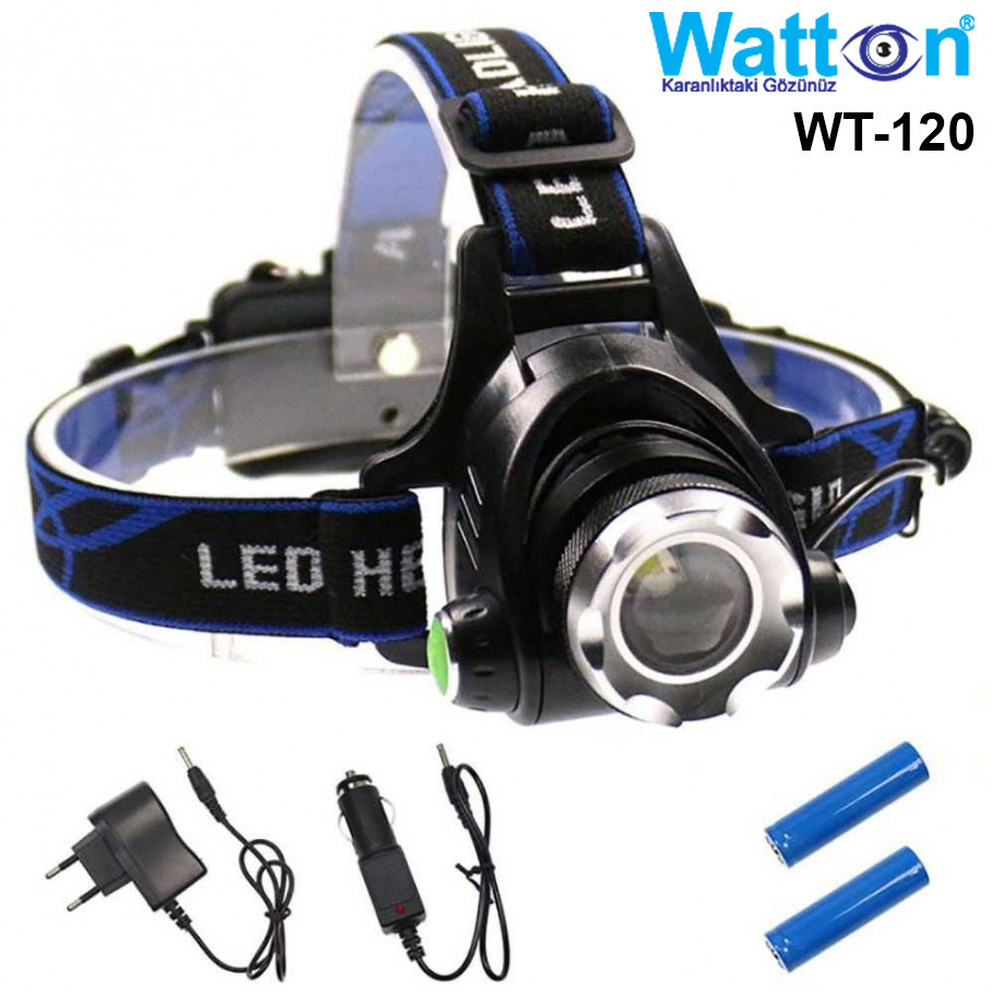 Тактический налобный аккумуляторный фонарь с зумом на 800 люмен TX6 WT-120, 2 аккумуляторные батареи в компл. Каменец-Подольский - изображение 9