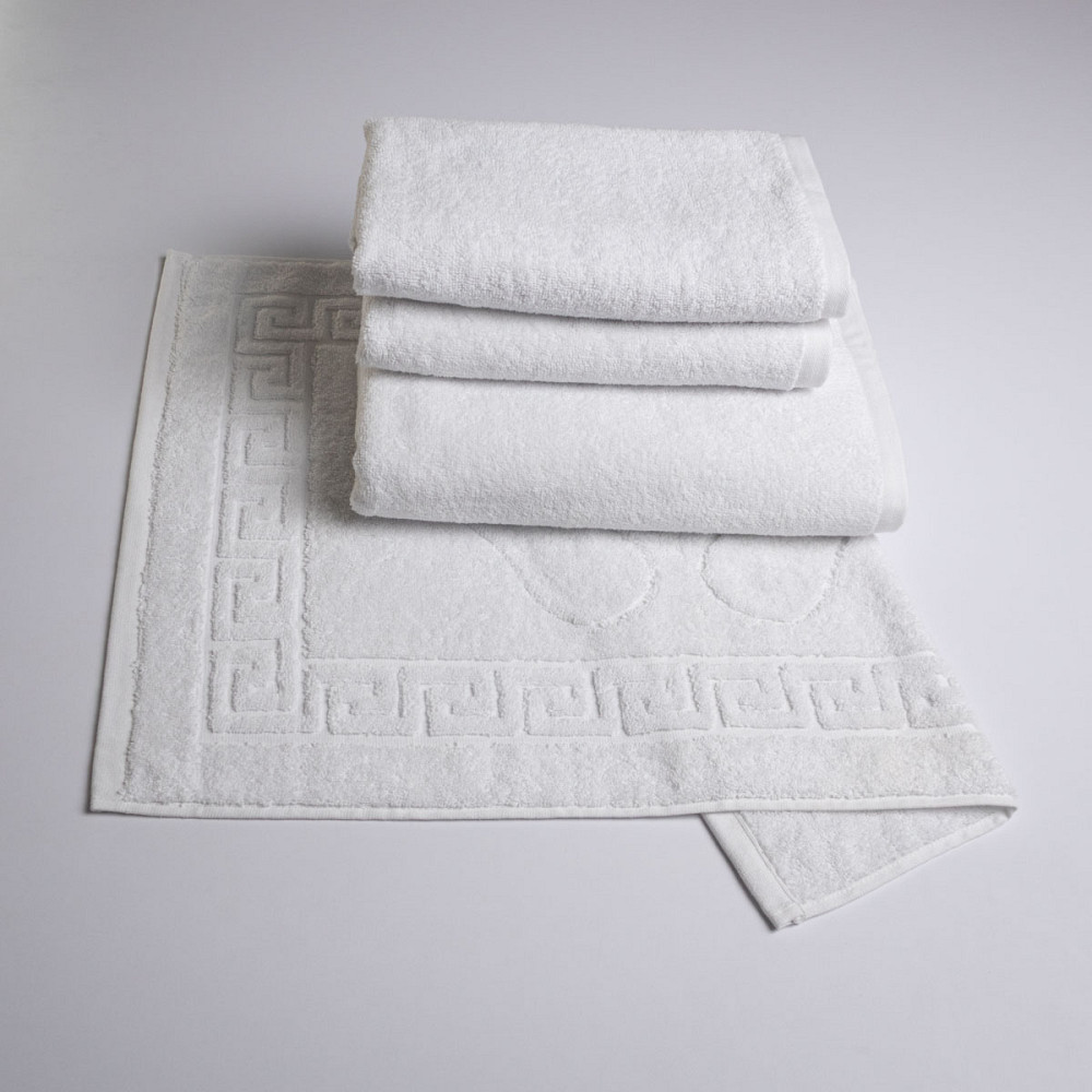 Набір готельних махрових рушників 4шт GM Textile 50х70см, 50х90см, 50х90см, 70х140см (Білий) Суми - фото 1