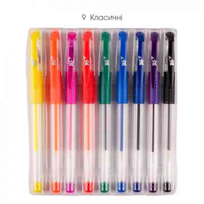 Ручка гелевая Yes набор Classic 9 штук (420430) Винница