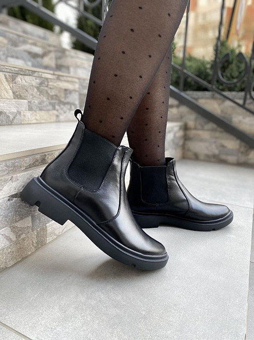 Черевики жіночі M.KRAFT чорні шкіра натуральна висота 11см (4396) Коломыя - изображение 9