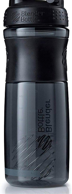 Шейкер спортивний (пляшка) BlenderBottle SportMixer Flip 28oz/820ml Black Киев - изображение 5